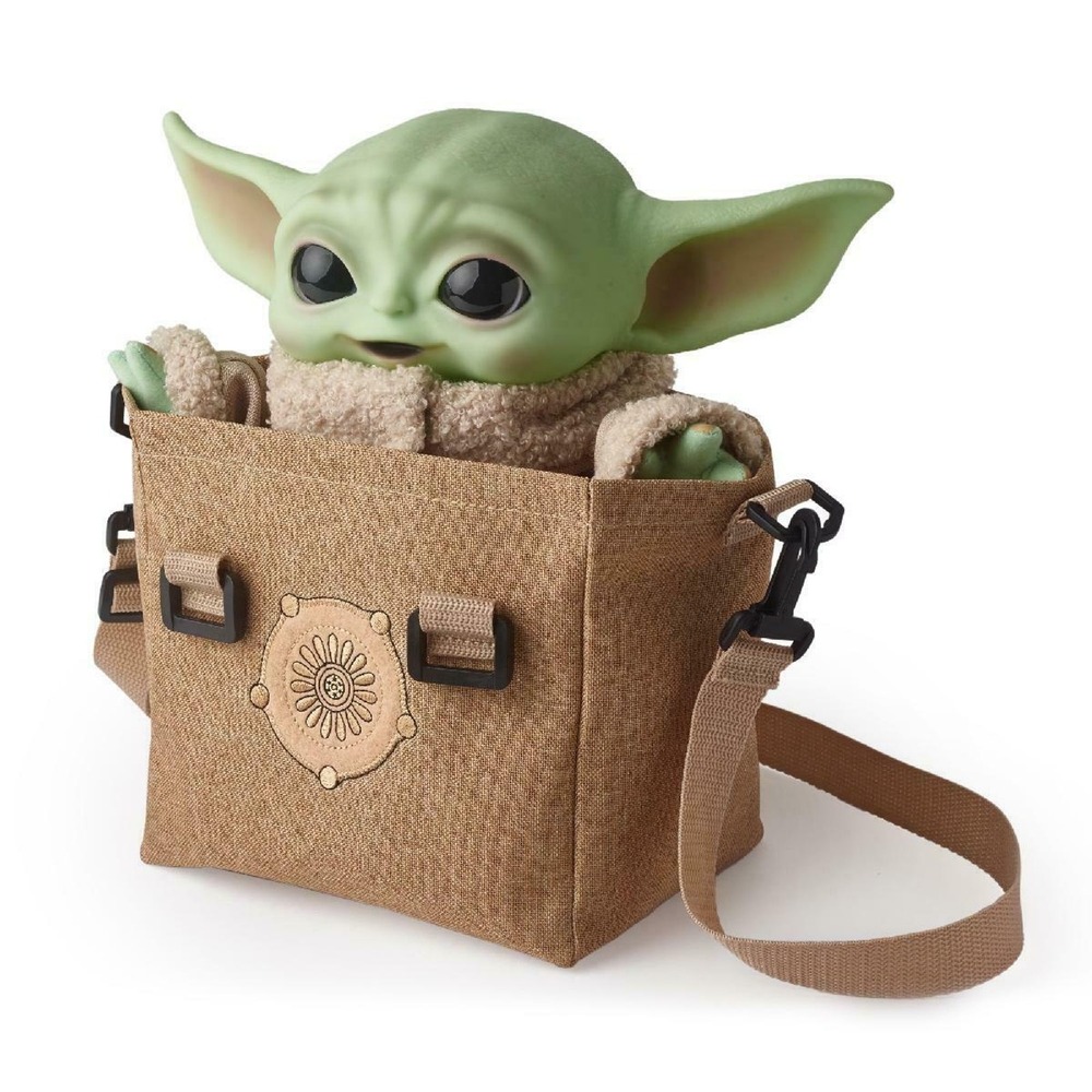 Mattel Star Wars The Child Grogu Plush Toy‎ 11" New Sound & Satchel - Picture 4 of 6